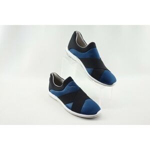 Aerosoles Race Track‎ Women's Sz 9 M Blue/Black SlipOn Comfort Shoes Memory Foam